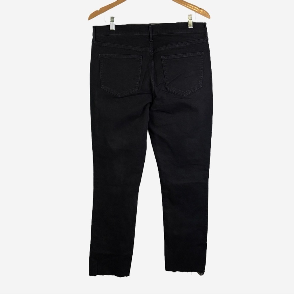 NWT GAP Mid Rise Vintage Slim Jeans • Black Rinse • Raw Hem • Tall 32/14 - Picture 7 of 15